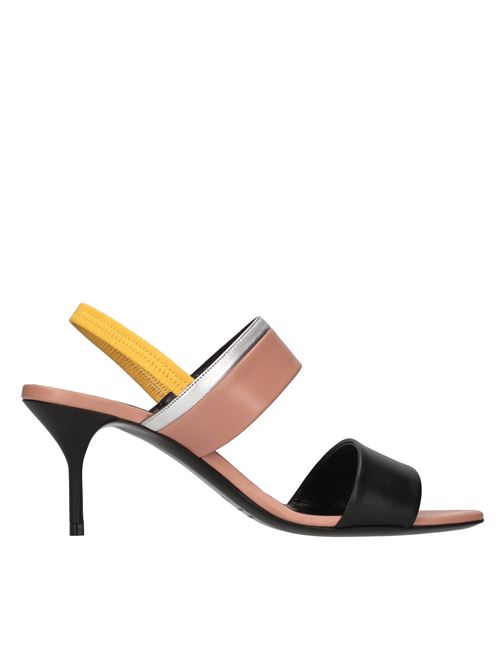 Sandali in pelle PIERRE HARDY | TM07NERO-MARRONE-ARGENTO-GIALLO